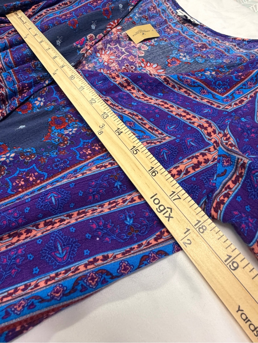 American Eagle Outfitters Blue Boho Floral Surplice Romper Women’s Large NWT - Picture 8 of 9